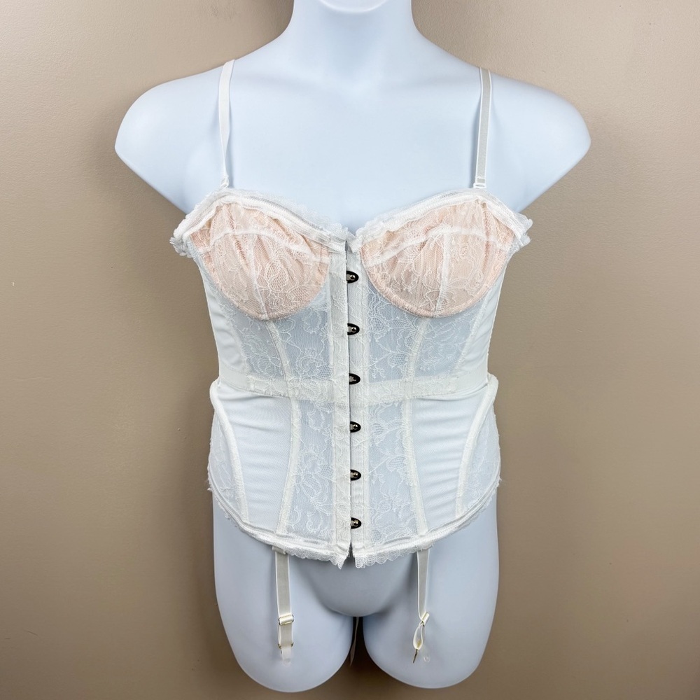 Topmelon Lace Up Back Corset Tummy Control Lingerie Size L